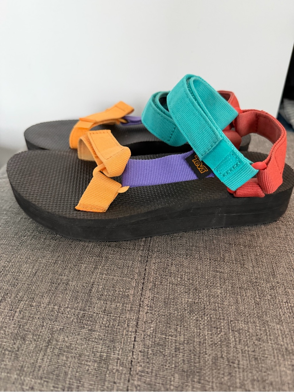 Women’s Teva Multicolor Sport Sandals - Turquoise, Orange, Purple, Red